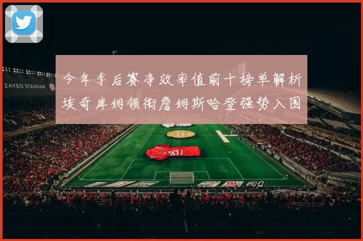 今年季后赛净效率值前十榜单解析埃奇库姆领衔詹姆斯哈登强势入围